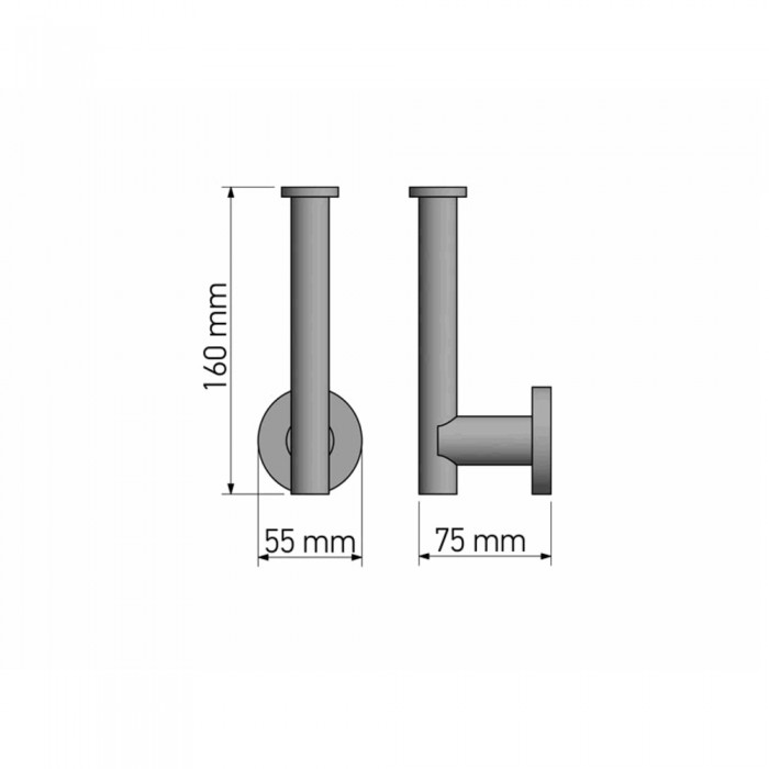 Κάθετη Χαρτοθήκη Chrome SANCO Galaxy 19916-A03