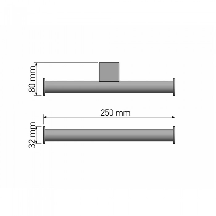 Χαρτοθήκη Διπλή Τοίχου White Mat SANCO Academia 21826-M101