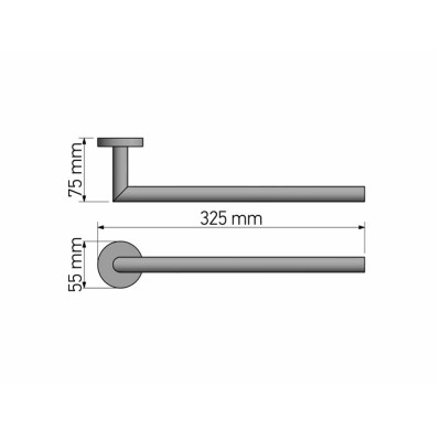 Κρίκος Μπάνιου White Mat SANCO Corner 22709-M101