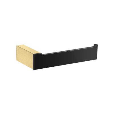 Χαρτοθήκη Μπάνιου Brushed Brass / Black Mat SANCO Allegory 25606-AB12-M116