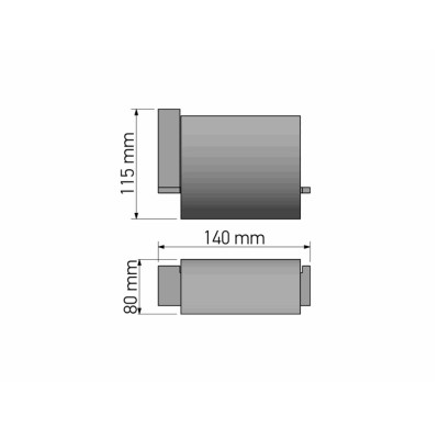 Χαρτοθήκη Μπάνιου με Καπάκι Brushed Brass / Black Mat SANCO Allegory 25617-AB12-M116