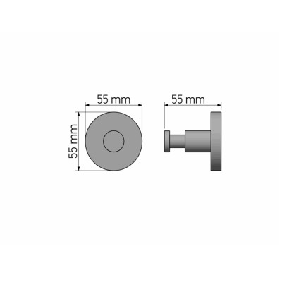 Άγκιστρο Μονό Chrome SANCO Ergon 25908-A03