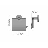 Χαρτοθήκη με Καπάκι Chrome SANCO Ergon 25917-A03