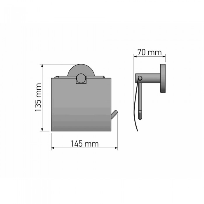 Χαρτοθήκη με Καπάκι Chrome SANCO Ergon 25917-A03