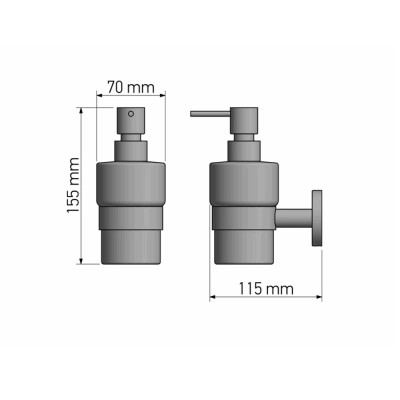 Επίτοιχο Ντισπένσερ Σαπουνιού Chrome SANCO Ergon 25922-A03