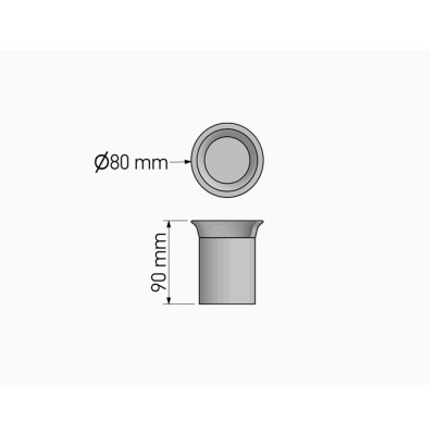 Ποτηροθήκη Επικαθήμενη Black Mat SANCO 90111-M116