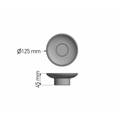 Επικαθήμενη Σαπουνοθήκη Black Mat SANCO 90211-M116