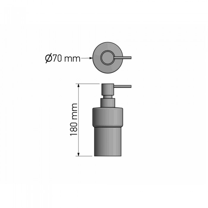 Ντισπένσερ Επικαθήμενο Chrome SANCO 90311-A03