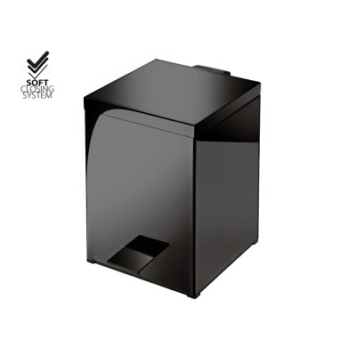 Χαρτοδοχείο 5lt Soft Closing System Gun Metal SANCO 90677-A23