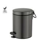 Χαρτοδοχείο 5lt Soft Closing System Graphite Dark SANCO 90680-122