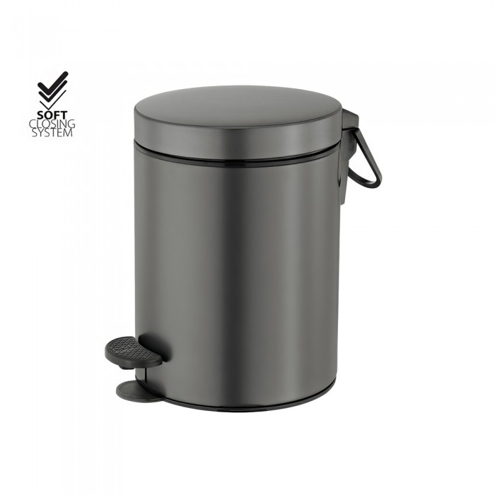 Χαρτοδοχείο 5lt Soft Closing System Anthracite Grained SANCO 90680-M118