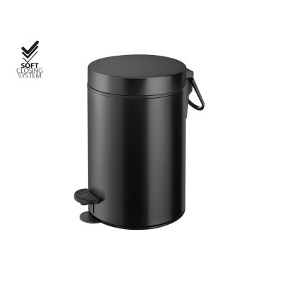 Χαρτοδοχείο 3lt Soft Closing System Black Mat SANCO 90689-M116