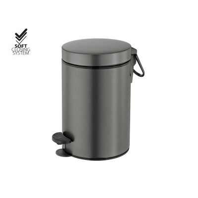 Χαρτοδοχείο 3lt Soft Closing System Anthracite Grained SANCO 90689-M118