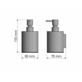 Ντισπένσερ Επιτοίχιο Black Mat SANCO 91356-M116