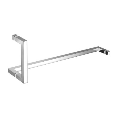 Διπλή Λαβή Πετσετοθήκης για τζάμι Chrome SANCO Glass Door Accessories GL0728-A03