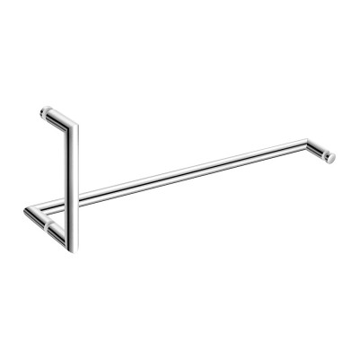 Διπλή Λαβή Πετσετοθήκης για τζάμι Chrome SANCO Glass Door Accessories GL0738-A03