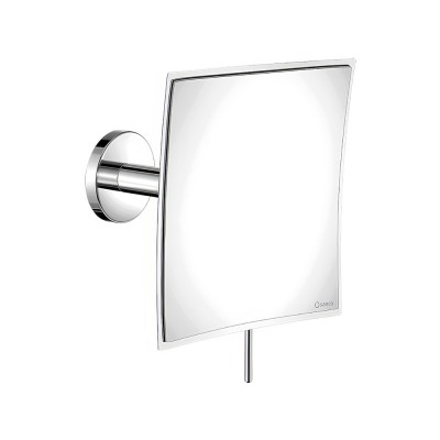 Επιτοίχιος Μεγεθυντικός Καθρέπτης Μπάνιου W17xD125xH17cm Chrome SANCO Cosmetic Mirrors MR-202-A03