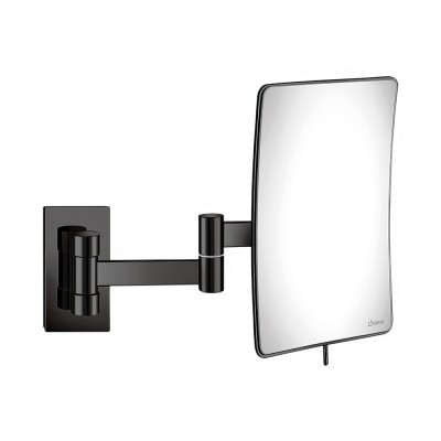 Μεγεθυντικός Καθρέπτης x3 με Διπλό Βραχίονα Ø15xD25xH21cm Gun Metal SANCO Cosmetic Mirrors MR-301-A23