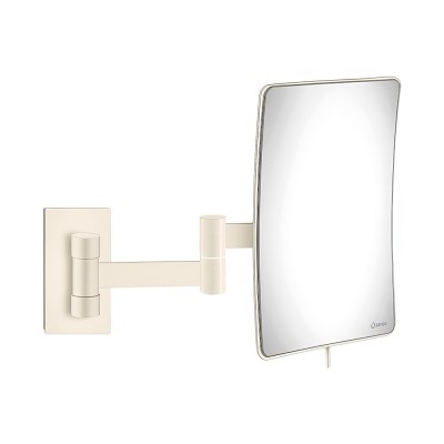 Μεγεθυντικός Καθρέπτης x3 με Διπλό Βραχίονα Ø15xD25xH21cm Beige Mat SANCO Cosmetic Mirrors MR-301-M102