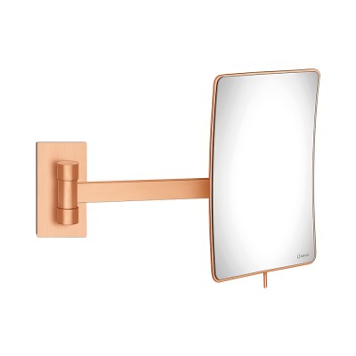 Μεγεθυντικός Καθρέπτης x3 W15xD335xH21cm Brushed Rose Gold 24K SANCO Cosmetic Mirrors MR-305-AB6