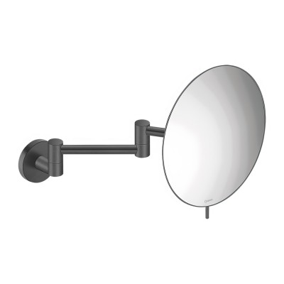 Μεγεθυντικός Καθρέπτης x3 (Διπλό Βραχίονα) Ø20xD36cm Graphite Dark SANCO Cosmetic Mirrors MR-701-122