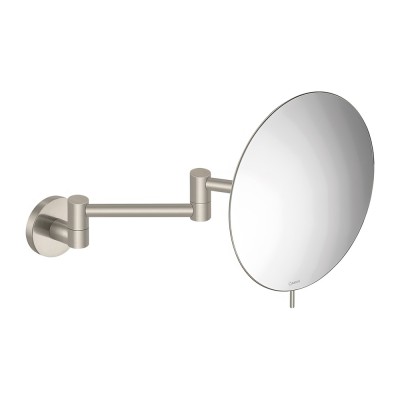 Μεγεθυντικός Καθρέπτης x3 (Διπλό Βραχίονα) Ø20xD36cm Brushed Nickel SANCO Cosmetic Mirrors MR-701-A73