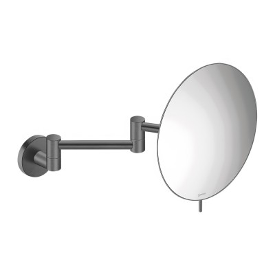 Μεγεθυντικός Καθρέπτης x3 (Διπλό Βραχίονα) Ø20xD36cm Anthracite Grained SANCO Cosmetic Mirrors MR-701-M118