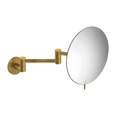 Μεγεθυντικός Καθρέπτης x3 (Διπλό Βραχίονα) Ø20xD36cm Bronze Mat SANCO Cosmetic Mirrors MR-701-M25