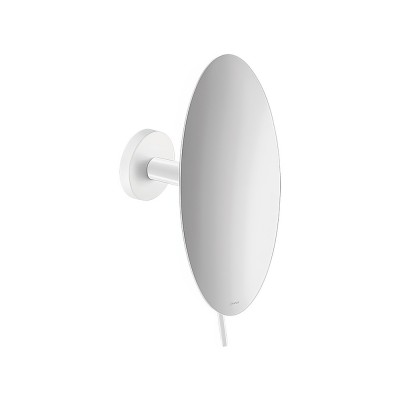 Επιτοίχιος Μεγεθυντικός Καθρέπτης Μπάνιου Ø20xD12cm White Mat SANCO Cosmetic Mirrors MR-702-M101