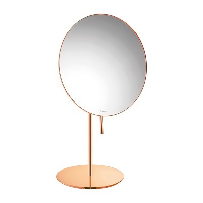 Επικαθήμενος Μεγεθυντικός Καθρέπτης X3 Ø20xD335cm Rose Gold 24Κ SANCO Cosmetic Mirrors MR-703-A06