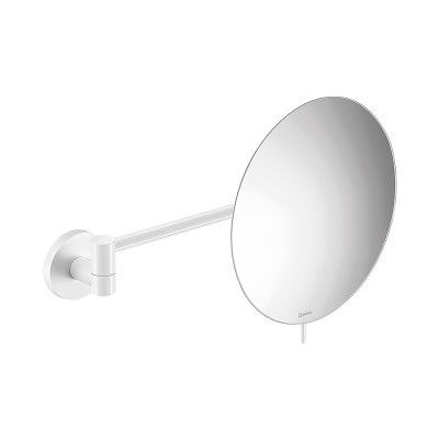 Επιτοίχιος Μεγεθυντικός Καθρέπτης Μπάνιου Ø20xD335cm White Mat SANCO Cosmetic Mirrors MR-705-M101