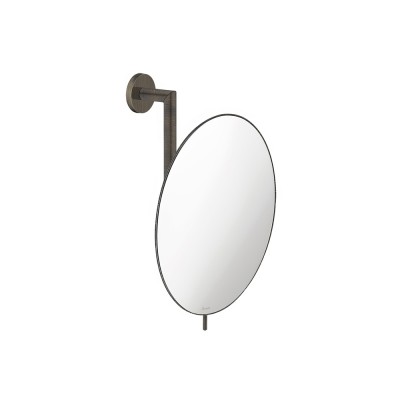 Μεγεθυντικός Καθρέπτης x5 Ø25xD13xH30cm Dark Bronze Mat SANCO Cosmetic Mirrors MR-764-DM25