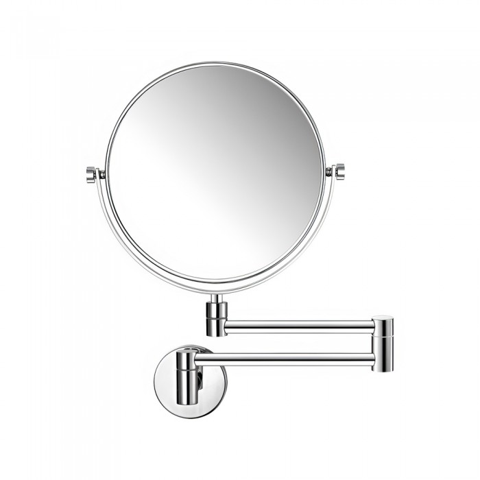 Επιτοίχιος Μεγεθυντικός Καθρέπτης 2 Όψεων x5 (Διπλό W49xD49xH33cm Chrome SANCO Cosmetic Mirrors MR-801-A03