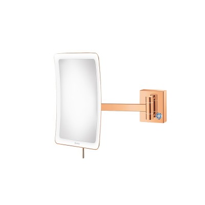 Μεγεθυντικός Καθρέπτης x3 με LED 18x275x24cm Rose Gold 24Κ SANCO Led Cosmetic Mirrors MRLED-305-A06