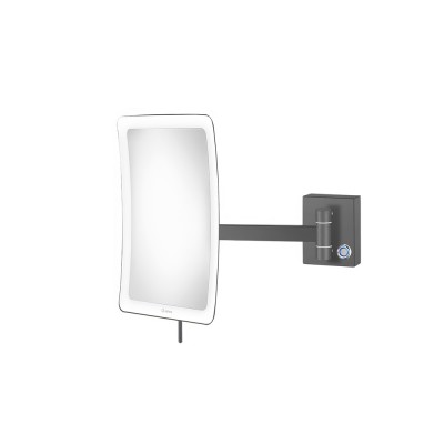 Μεγεθυντικός Καθρέπτης x3 με LED 18x275x24cm Anthracite Grained SANCO Led Cosmetic Mirrors MRLED-305-M118