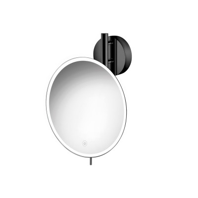 Μεγεθυντικός Καθρέπτης x5 με LED Ø25xD13xH33cm Gun Metal SANCO Led Cosmetic Mirrors MRLED-764-A23