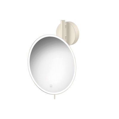 Μεγεθυντικός Καθρέπτης x5 με LED Ø25xD13xH33cm Beige Mat SANCO Led Cosmetic Mirrors MRLED-764-M102
