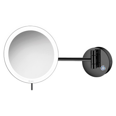 LED Καθρέπτης Μεγεθυντικός x3 με Θύρα Φόρτισης USB Charging Ø20xD335cm Gun Metal SANCO Led Cosmetic Mirrors MRLED-905-A23