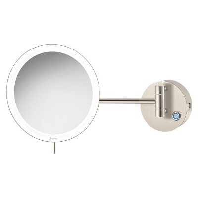 LED Καθρέπτης Μεγεθυντικός x3 με Θύρα Φόρτισης USB Charging Ø20xD335cm Brushed Nickel SANCO Led Cosmetic Mirrors MRLED-905-A73