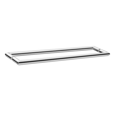 Διπλή Λαβή Πετσετοθήκης για τζάμι Chrome SANCO Glass Door Accessories SET-GL0715-A03
