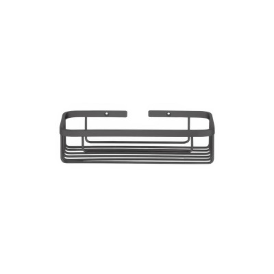 Σπογγοθήκη Παραλληλόγραμμη W26.5xD12.5xH7cm Graphite Dark Sanco Shower Baskets 00003-122
