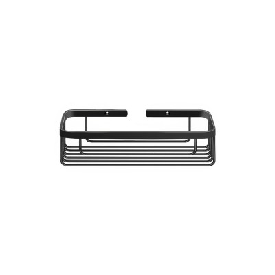 Σπογγοθήκη Παραλληλόγραμμη W26.5xD12.5xH7cm Black Mat Sanco Shower Baskets 00003-M116