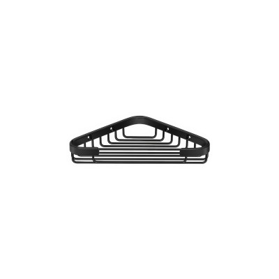 Σπογγοθήκη Γωνιακή W20xD12xH3cm Black Mat Sanco Shower Baskets 00006-M116