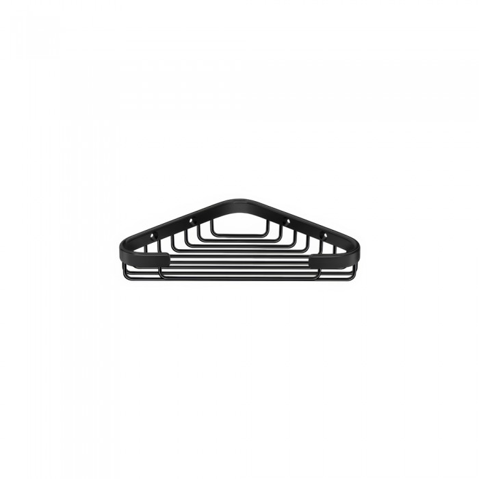 Σπογγοθήκη Γωνιακή W20xD12xH3cm Black Mat Sanco Shower Baskets 00006-M116