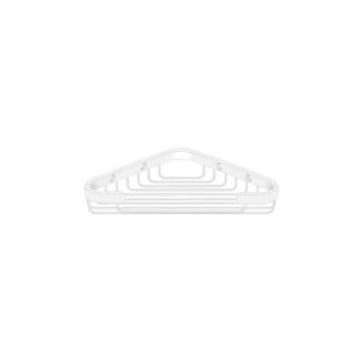 Σπογγοθήκη Γωνιακή W24xD15xH3cm White Mat Sanco Shower Baskets 00007-M101