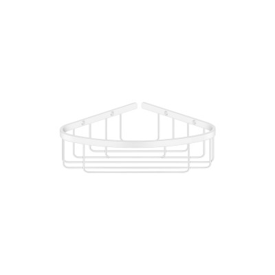 Γωνιακή Θήκη W27xD21xH7cm White Mat Sanco Shower Baskets 00008-M101