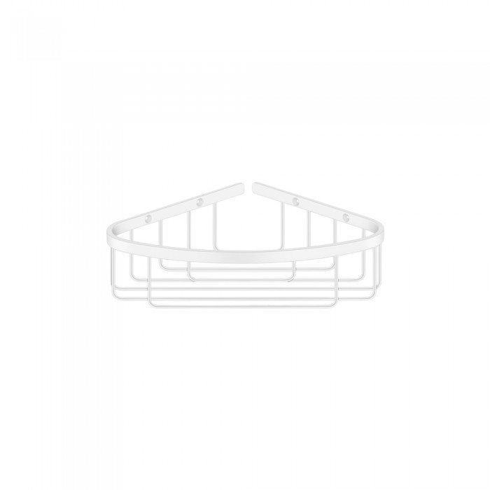 Γωνιακή Θήκη W27xD21xH7cm White Mat Sanco Shower Baskets 00008-M101