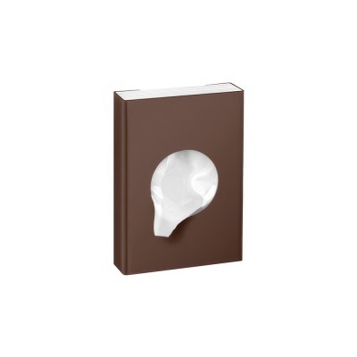 Θήκη για σακουλάκια υγιεινής (AISI 304) W9xD2.5xH13cm Wenge Grained Sanco Tissue Dispensers 00098-A75