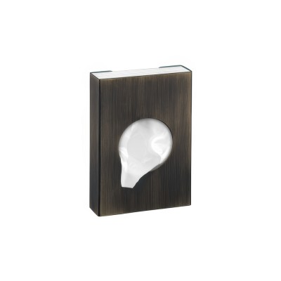Θήκη για σακουλάκια υγιεινής (AISI 304) W9xD2.5xH13cm Dark Bronze Mat Sanco Tissue Dispensers 00098-DM25