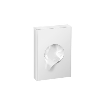 Θήκη για σακουλάκια υγιεινής (AISI 304) W9xD2.5xH13cm White Mat Sanco Tissue Dispensers 00098-M101